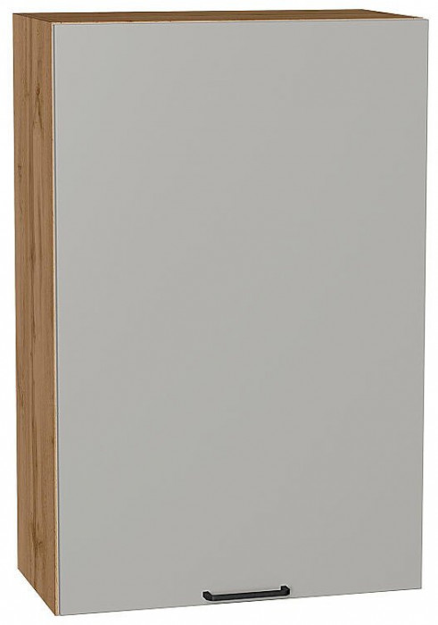 Кухонный гарнитур угловой Флэт-04, ЛДСП, 100×250 см, Вотан/Светло-серый (Сонома)
