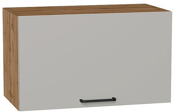 Кухонный гарнитур угловой Флэт-04, ЛДСП, 100×250 см, Вотан/Светло-серый (Сонома)