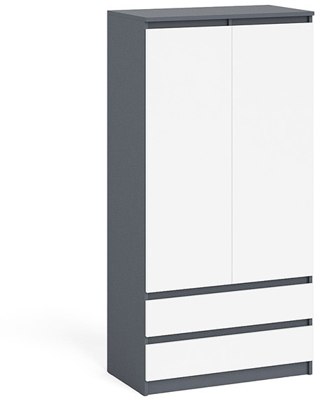 Мори Шкаф МШ900.1, графит/белый