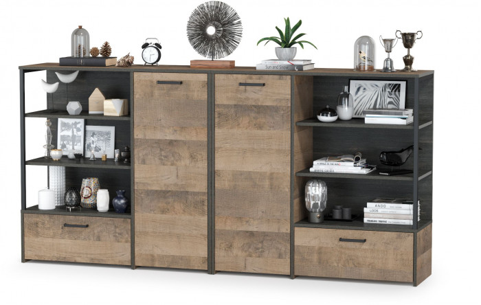 Трувор 13.307.01 Комод + 13.307.01 Комод, дуб гранж песочный/интра