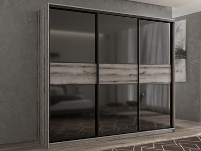 Шкаф-купе Кааппи 12 Эвок Окаменелый 270х45х230 см