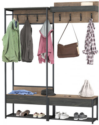 Трувор Прихожая 213, дуб гранж песочный/интра