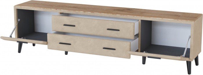 Тумба ТВ интерьерная 2,0 Пай бежевый/мдф дуб канадский