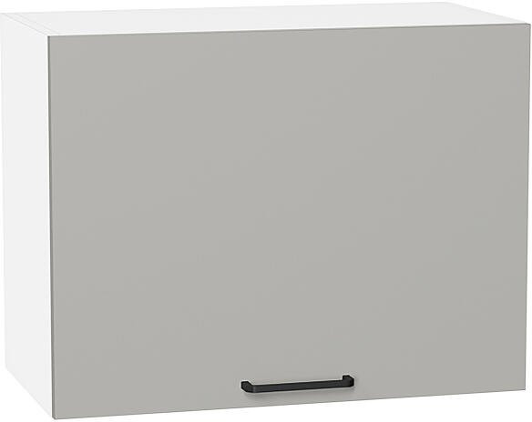 Кухонный гарнитур угловой Флэт-04, ЛДСП, 100×250 см, Белый/Светло-серый (Дуб табак)