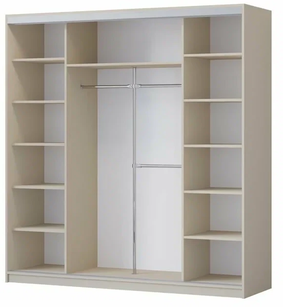 Шкаф-купе Альянс-3 ЛДСП, Графит/Дуб крафт золотой