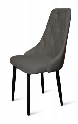 Стул &quot;Граф&quot; черный матовый Томми 11 графит