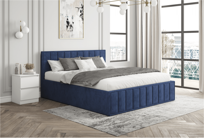 Кровать Лана 140, Серый софт