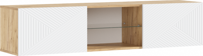 Флэш Модульная Гостиная, вариант №1, Браш вайт/Дуб крафт