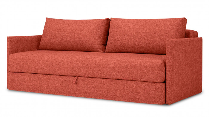 Диван Коя Лайт Strong Plus 11 208*94*80 см, Красный  Еврокнижка Фиеста