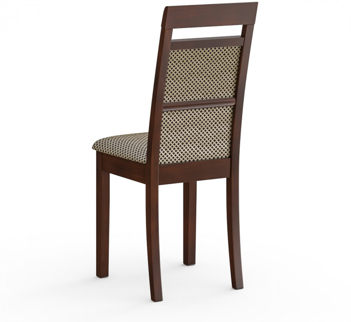 Стул Мебель--24 разборный Гольф-12, цвет орех, обивка ткань руми 812/8, ШхГхВ 40х40х100 см., от пола до верха сиденья 47 см. (мягкая спинка)