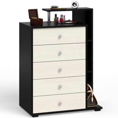 Камелия Комод, цвет венге/дуб лоредо, ШхГхВ 80х46,8х107,6 см., НЕ универсальная сборка