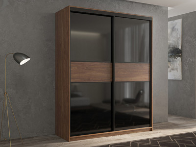 Шкаф-купе Кааппи 12 Морское Дерево Винтаж 120х60х230 см