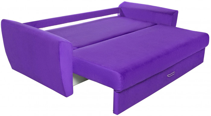 Диван-кровать Амстердам Люкс, 160х195, еврокнижка, независимый пружинный блок, велюр, фиолетовый