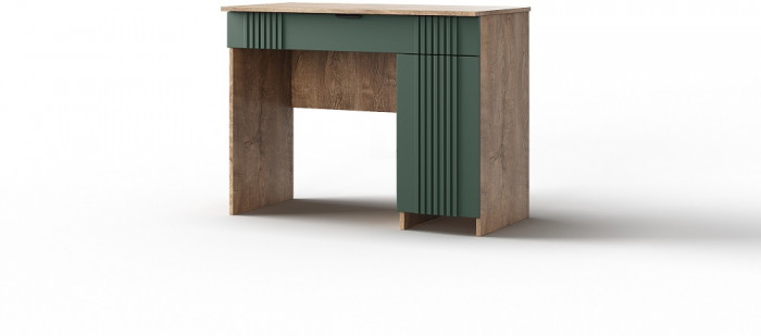 Модульная спальня "Герта" - Дуб канзас/Зеленый матовый