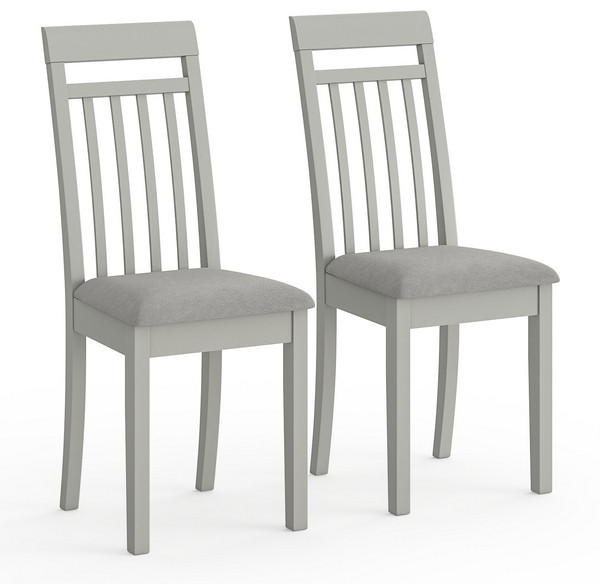 Два стула Мебель--24 Гольф-11 разборных, цвет серый, обивка ткань велюр серый 63, ШхГхВ 40х40х100 см., от пола до верха сиденья 47 см.