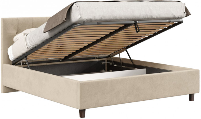 Кровать с подъёмным механизмом 1800 Турин, бежевый 729