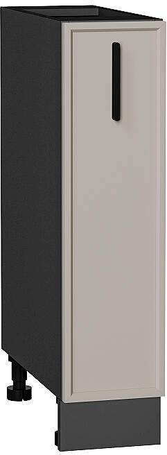 Кухонный гарнитур Фрейм-01, МДФ, 230 см, Графит/Глиняный шелк (Мрамор горный)
