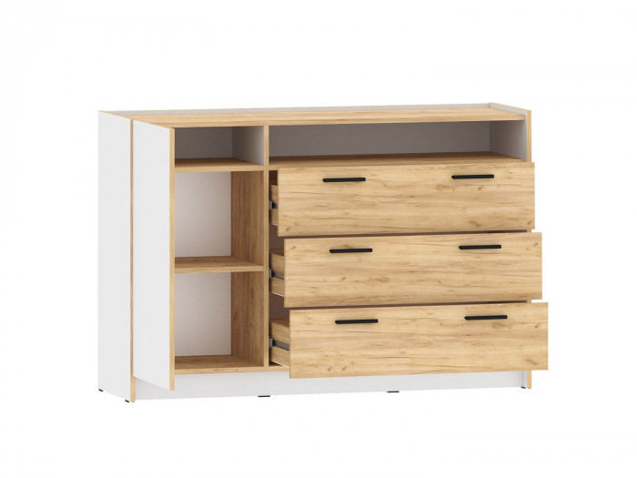 НМ 011.59 Тумба Оттавия Белый/Дуб золотой