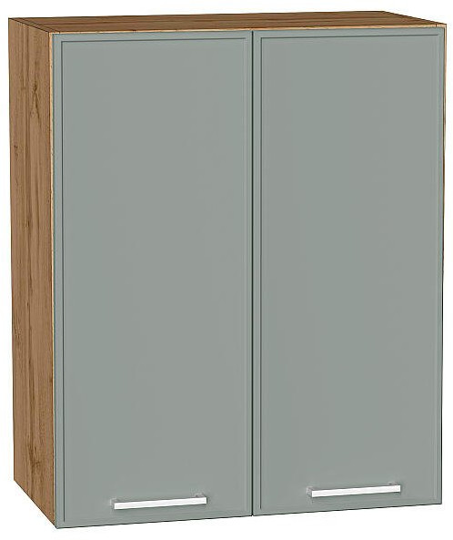 Кухонный гарнитур угловой Квадро-02, МДФ, 240×215 см, Вотан/Аквамарин (Мрамор горный)