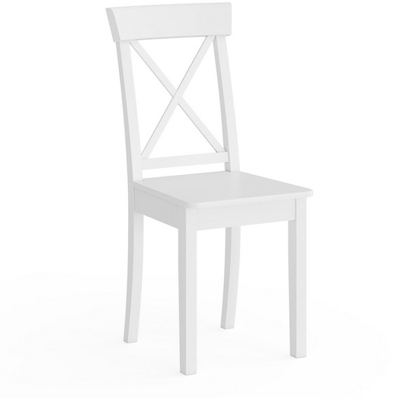 Стул Мебель--24 разборный Гольф-14, цвет белый, деревянное сиденье белое, ШхГхВ 41х42х95 см., от пола до верха сиденья 47 см.