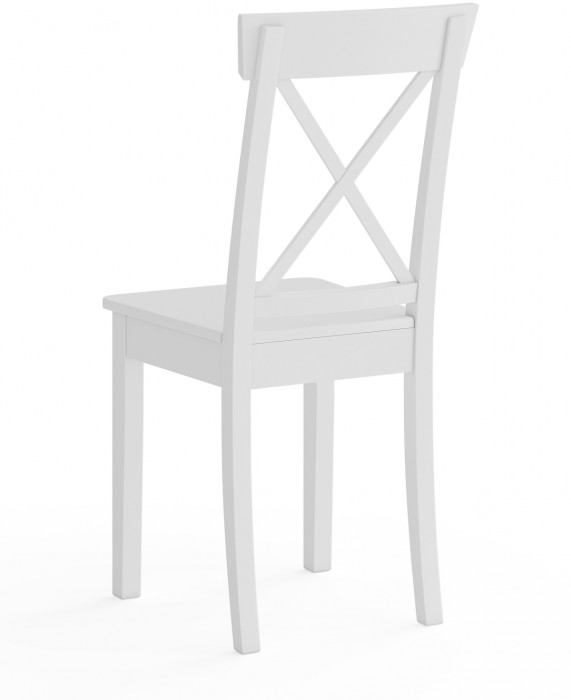 Стул Мебель--24 разборный Гольф-14, цвет белый, деревянное сиденье белое, ШхГхВ 41х42х95 см., от пола до верха сиденья 47 см.