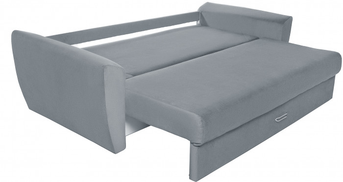 Диван-кровать Амстердам Люкс, 160х195, еврокнижка, пружинный блок, велюр, серый
