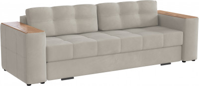 Диван раскладной Виконт, бежевый/мдф дуб канадский