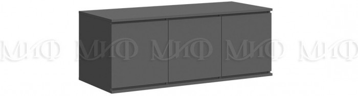 Челси Антресоль к шкафу (1200), Белый/Белый глянец