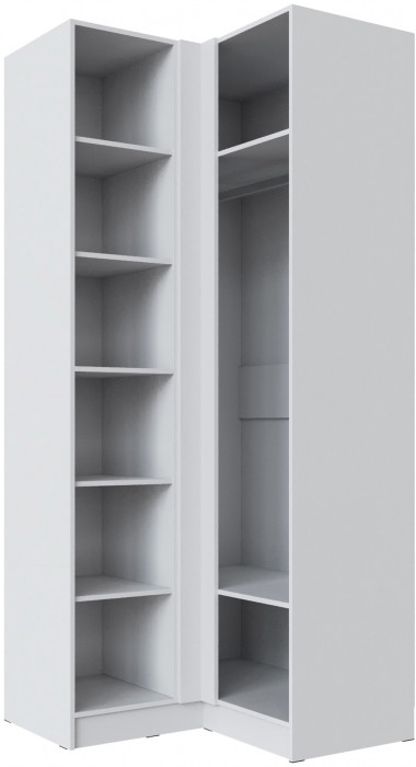 Шкаф угловой Мадрид угол прямой, Белый