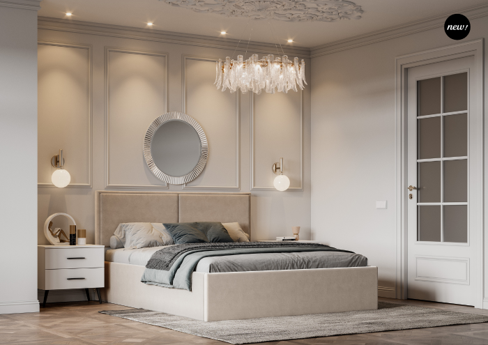 Кровать 120 с подъемным механизмом КРП-430-М-12, Микровелюр Zeekr-3