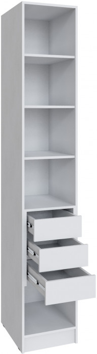 Шкаф Мадрид, композиция 19, Белый/Ателье светлое