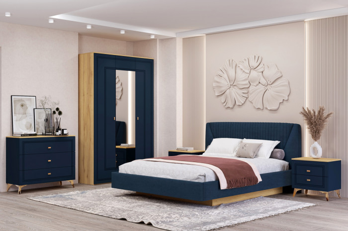 Кровать-11М с подъемным основанием 1600 Вега Сапфир