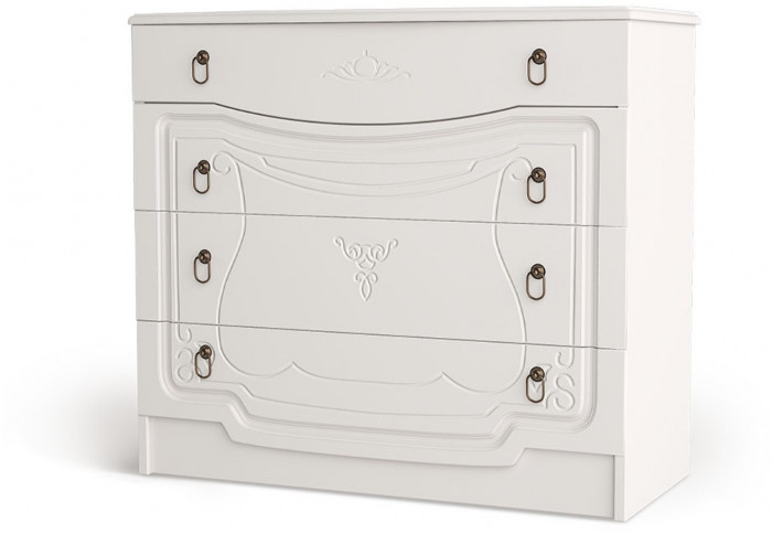 Модульная спальня Мария, белый глянец (Белый глянец)