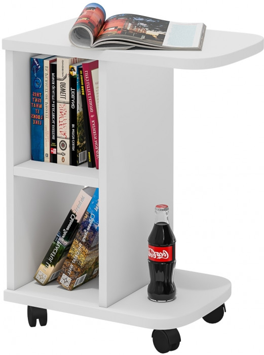 журнальный стол С-МД-СЖ-3, белый шагрень