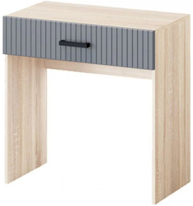 Модульная спальня Карина-6 МДФ, композиция 1 (Графит, Дуб Сонома)