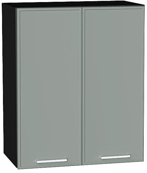 Кухонный гарнитур угловой Квадро-02, МДФ, 240×215 см, Графит/Аквамарин (Кварц белый)