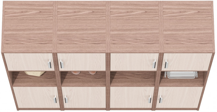 Четыре Пенала С-МД-СК9П к компьютерному столу С-МД-СК9, ясень шимо светлый/ясень шимо тёмный