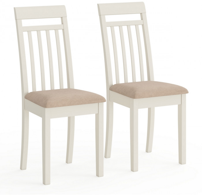 Два стула Мебель--24 Гольф-11 разборных, слоновая кость