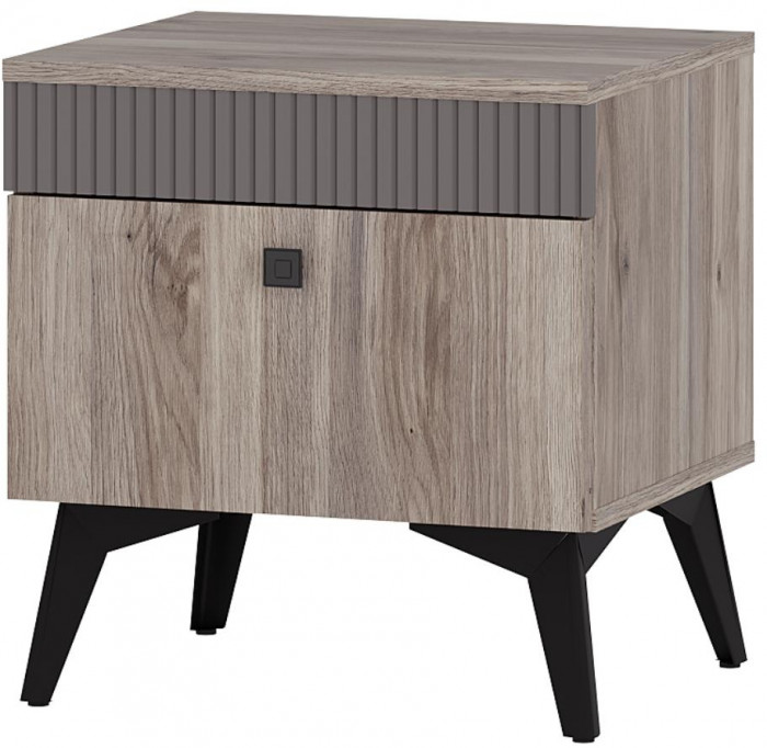 Тумба прикроватная Кассандра ТБ-11, Дуб смоки, МФ14