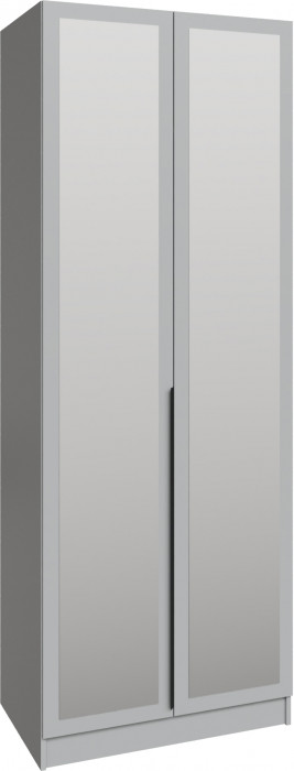 Шкаф Мадрид (0,85) с зеркалом, Камень серый