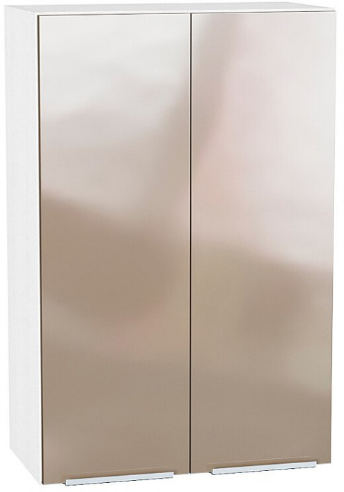 Кухонный гарнитур Фьюжн-01, МДФ, 230 см, Белый/Галлант/Ангел (Кварц белый)