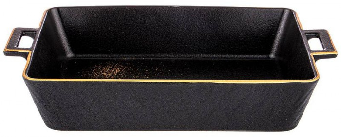 Блюдо для запекания Bronco "Midnight Gold" 1900мл (18*30*6) Черный, 42-377