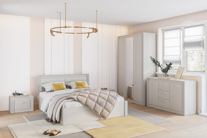 Тумба прикроватная "Монако" ТБ-26 кашемир/МФ03