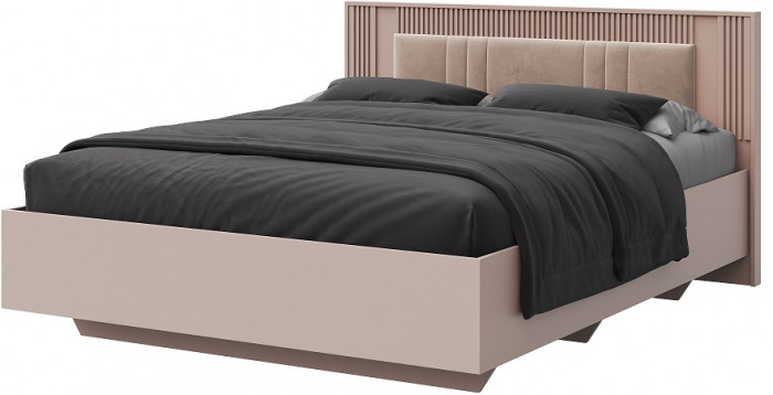Кровать 140х200 "Харди" с подъемным механизмом - Латте/Ирландский ликер