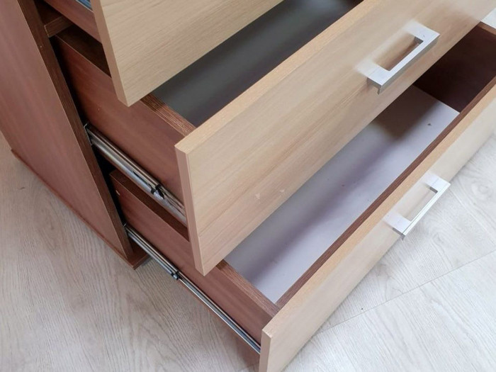 NEXT 40-2 Комод Ясень Шимо темный / Ясень Шимо светлый