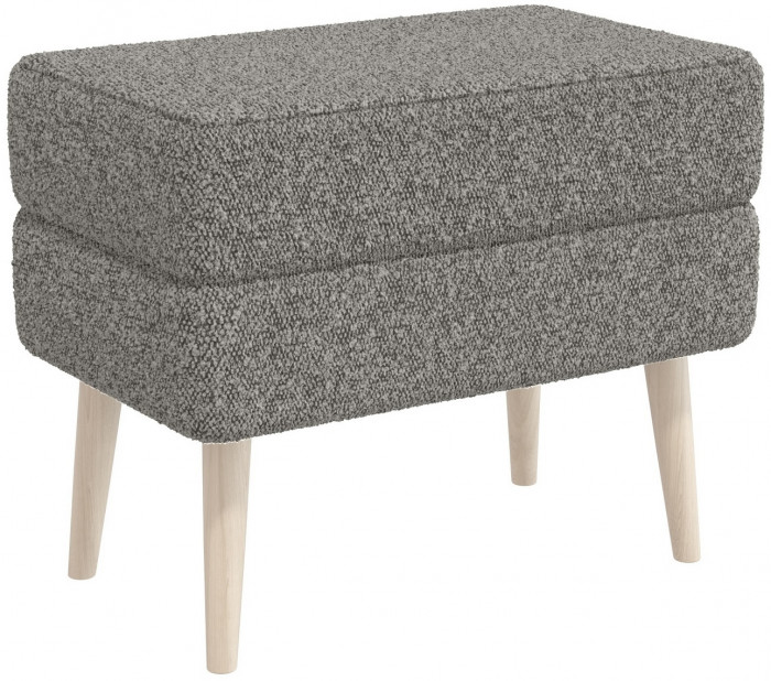 Банкетка 6-5138ТКШтем.серый Тифани, ткань тёмно-серая