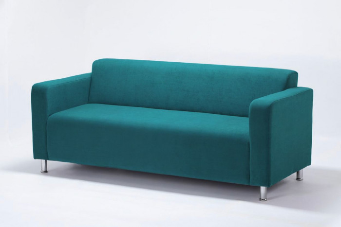 Диван прямой Томи, 160 см, велюр, зеленый