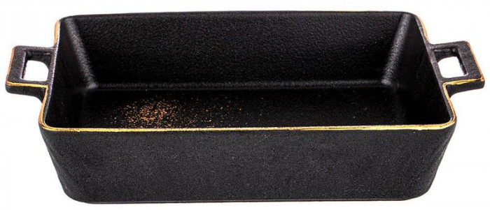 Блюдо для запекания Bronco "Midnight Gold" 900мл (15*25*5) Черный, 42-378