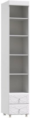 Стеллаж с ящиками Италия ИТ-40 гл. 560 белое дерево