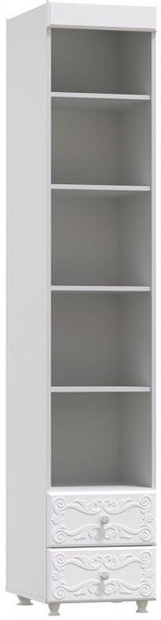 Стеллаж с ящиками Италия ИТ-40 гл. 560 белое дерево